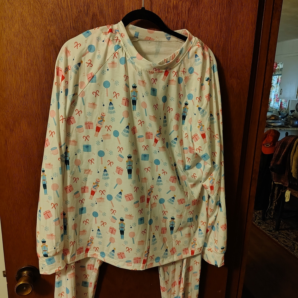 Cozy Holiday Print Pajama Set